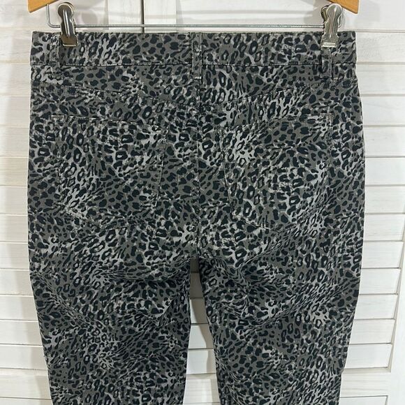 Talbots Jeans Size 4 Leopard Stretch Straight Leg Denim NWT - Picture 8 of 12
